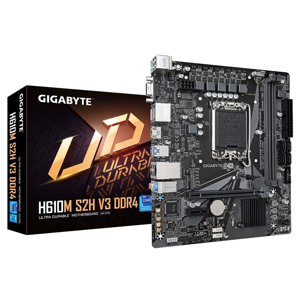 GIGABYTE H610M S2H V3 DDR4 3200MHZ M.2 HDMI 1700P