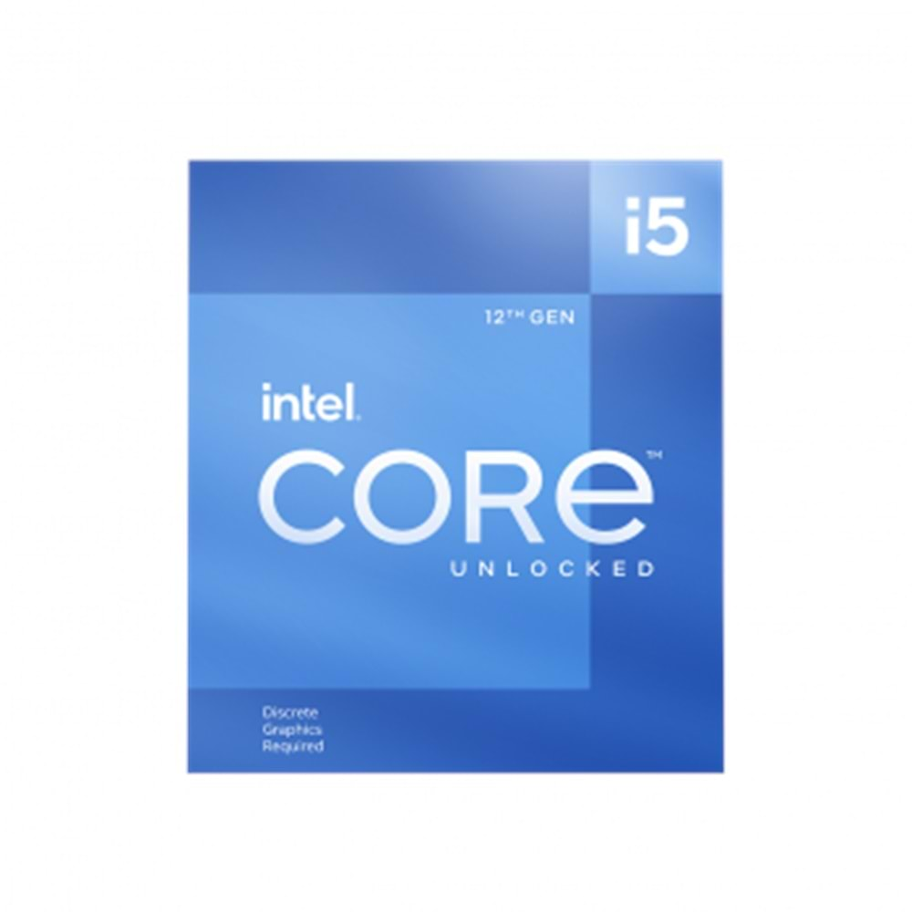 INTEL CORE i5-12600KF 3.70Ghz 20MB 1700p 12.Nesil FANSIZ BOX