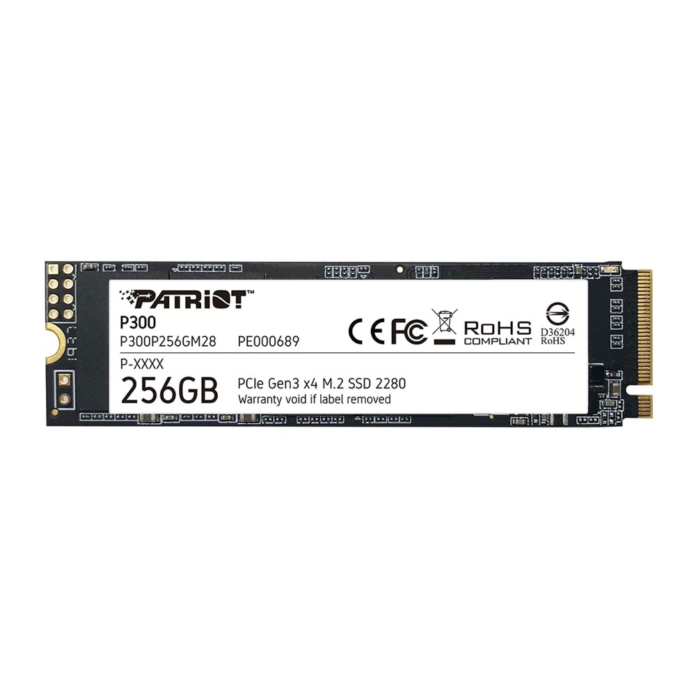 Patriot P300 256GB 1700/1100MB/s NVMe M.2 SSD Disk (P300P256GM28)