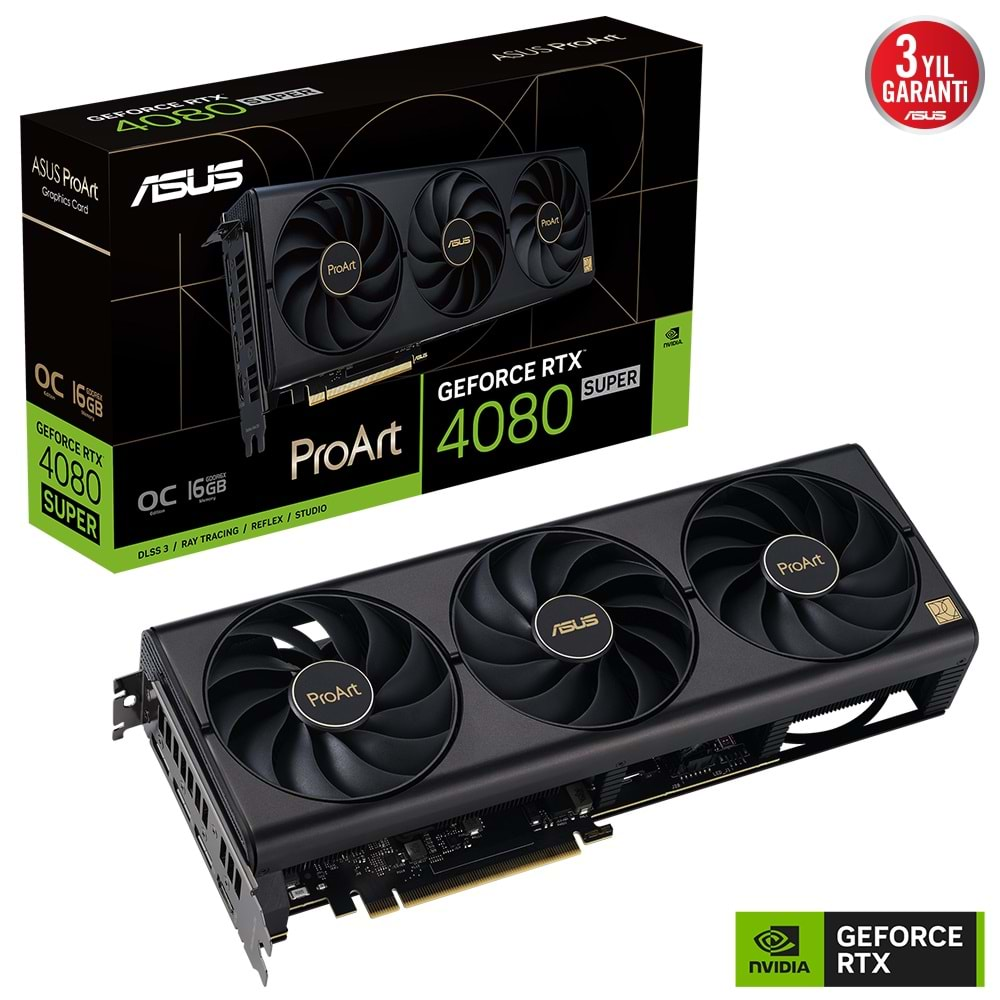 ASUS PROART-RTX4080S-O16G GDDR6X 16GB HDMI DP 256Bit