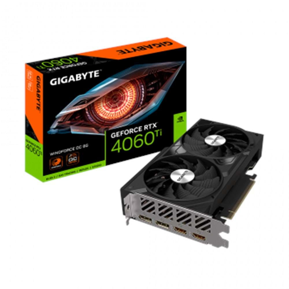 GIGABYTE GV-N406TWF2OC-8GD RTX4060Tİ 8GB GDDR6 HDMI DP 128BİT