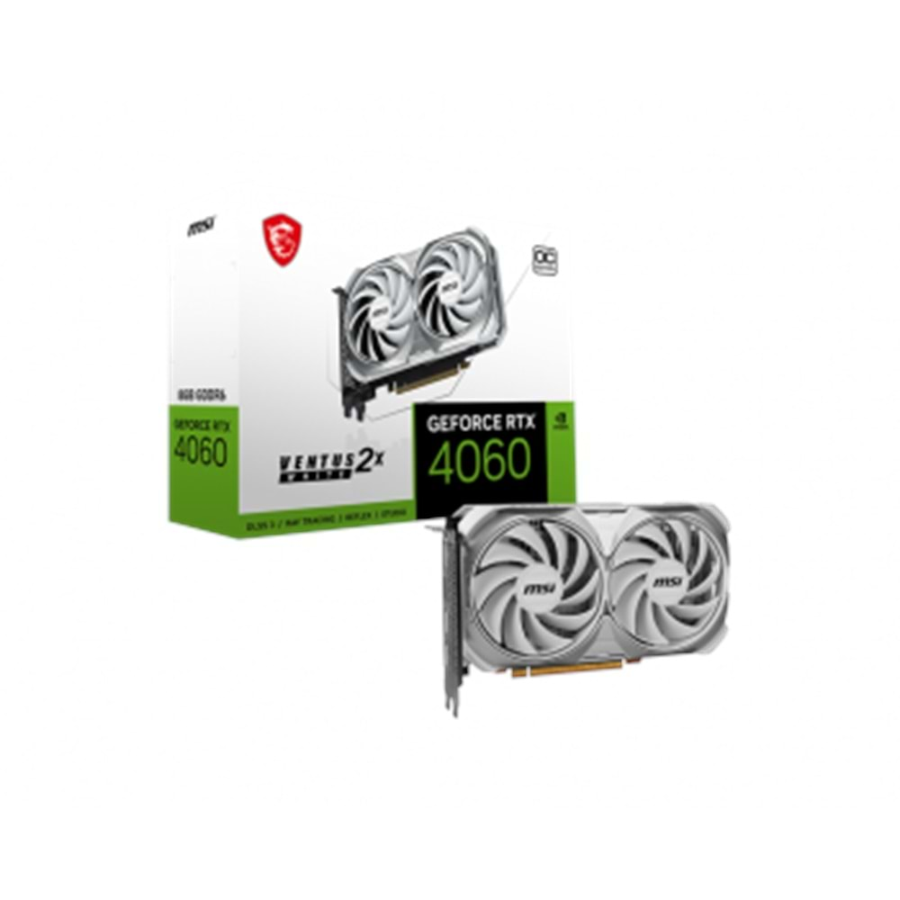 MSI GEFORCE RTX 4060 VENTUS 2X WHITE 8G OC 8GB GDDR6 HDMI DP 128BİT