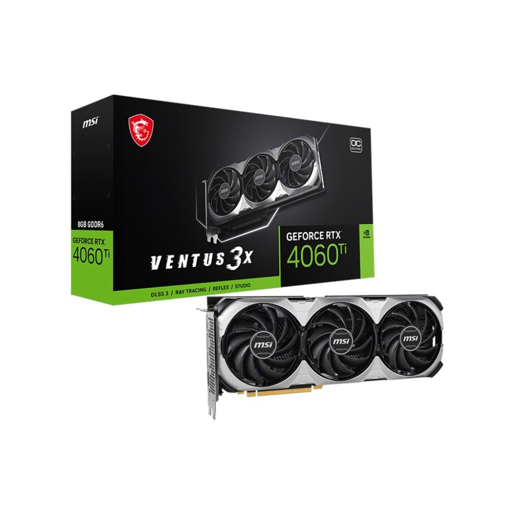 MSI GEFORCE RTX 4060 TI VENTUS 3X E 8G OC 128BIT