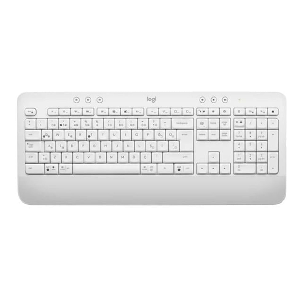 LOGITECH K650 T. BOY KABLOSUZ TÜRKÇE Q KLAVYE BEYAZ 920-010973