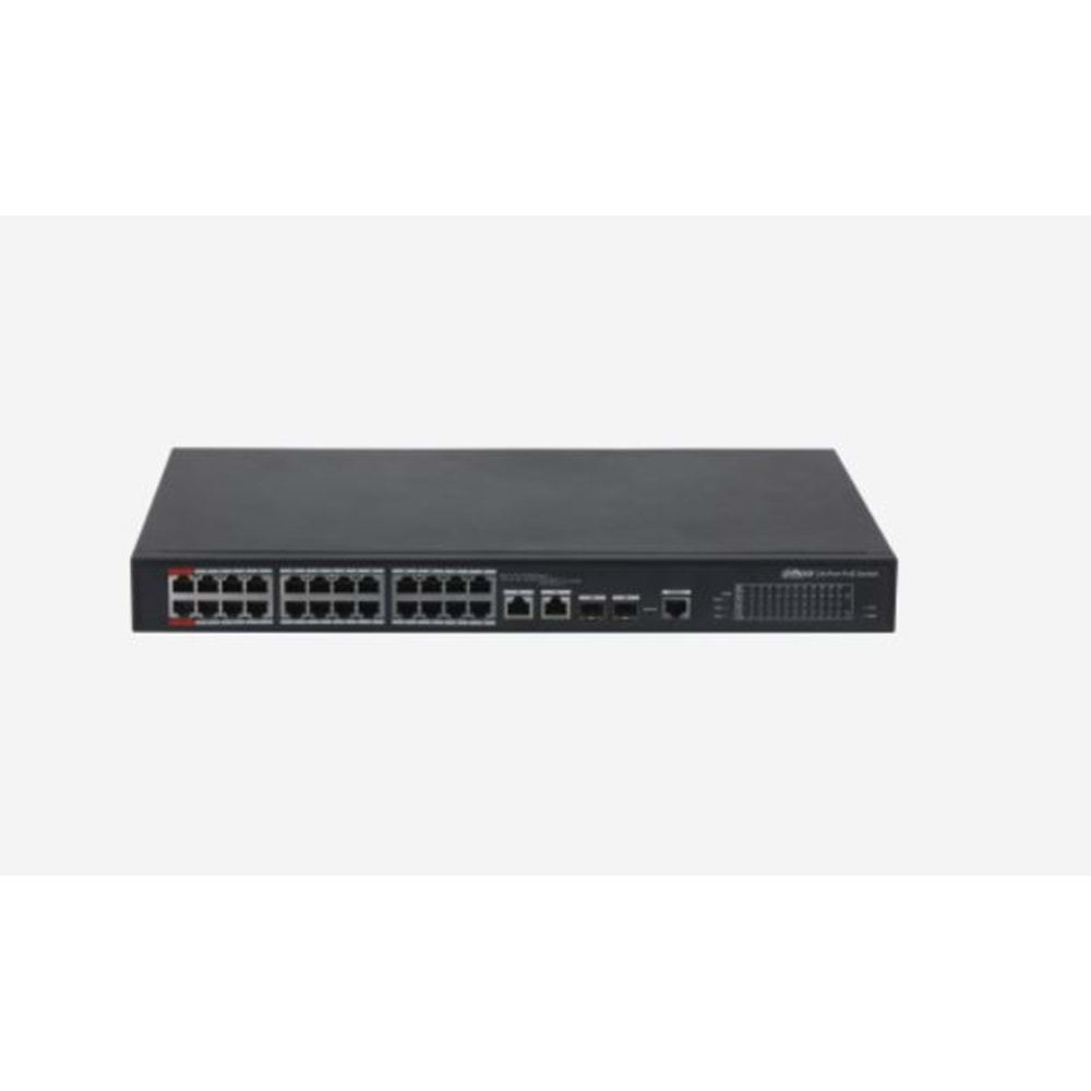 DAHUA PFS4226-24ET-240 24 PORT 24XFE-2GE-2SFP 240W YÖNETİLEBİLİR POE SWİTCH