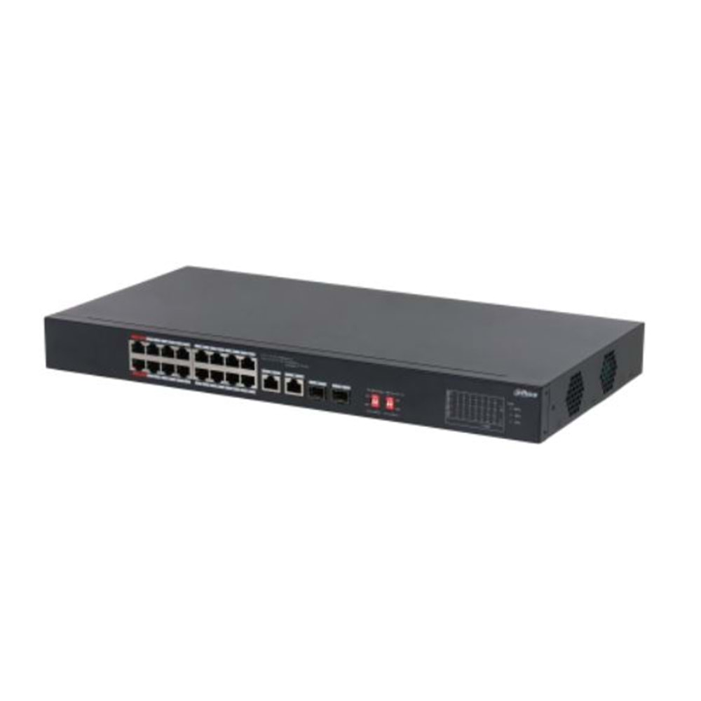 DAHUA DH-S3218-16ET-135 16 PORT 16XFE-2XGE-2XGE/SFP 135W YÖNETİLEMEZ POE SWİTCH