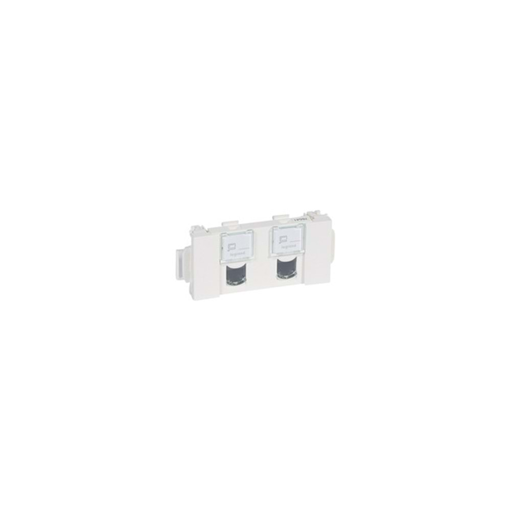 2 x RJ45 Cat5e UTP DLP İçin Soluclip Aksesuarlı 3 Modül Beyaz