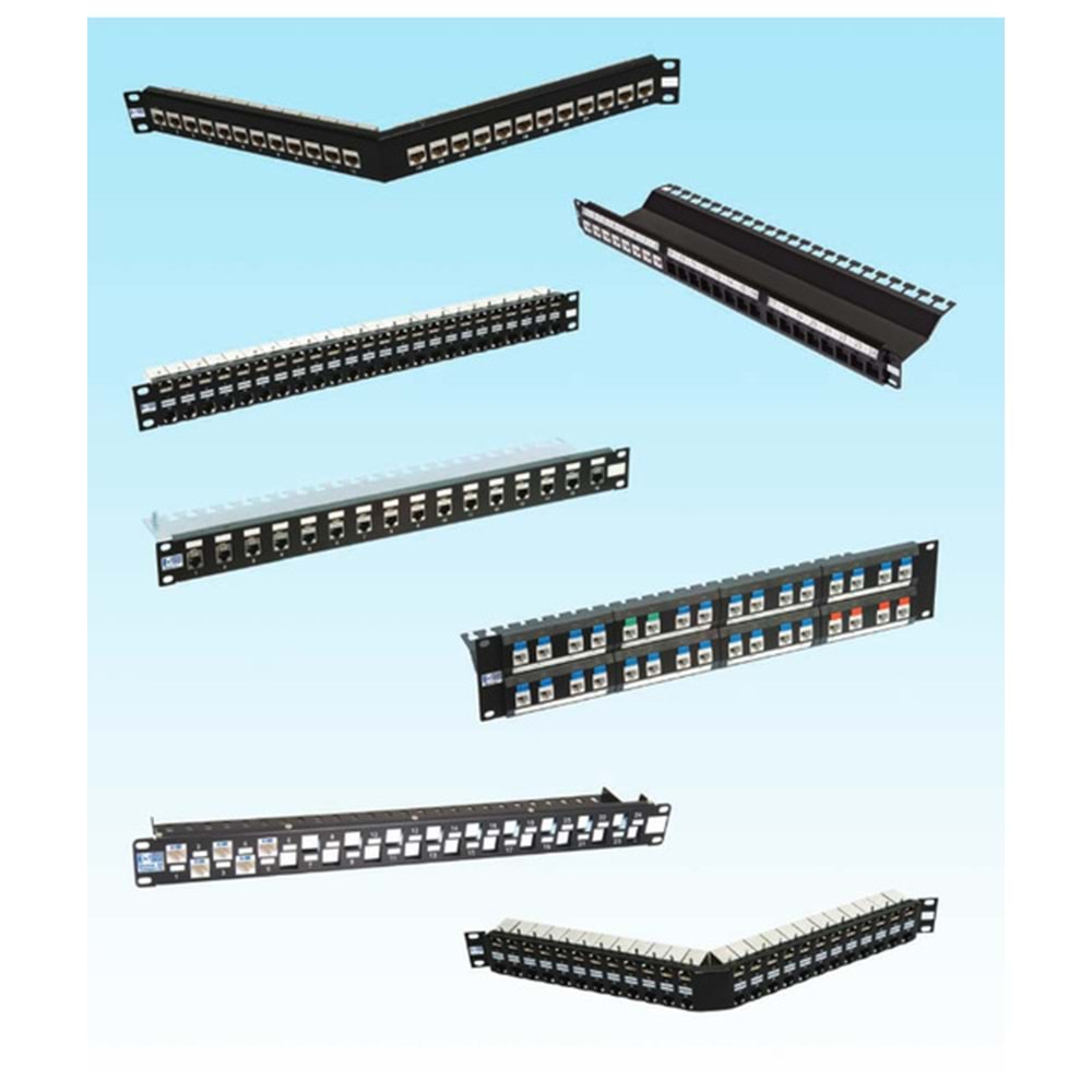 24 Port Keystone Jack UTP Panel Boş