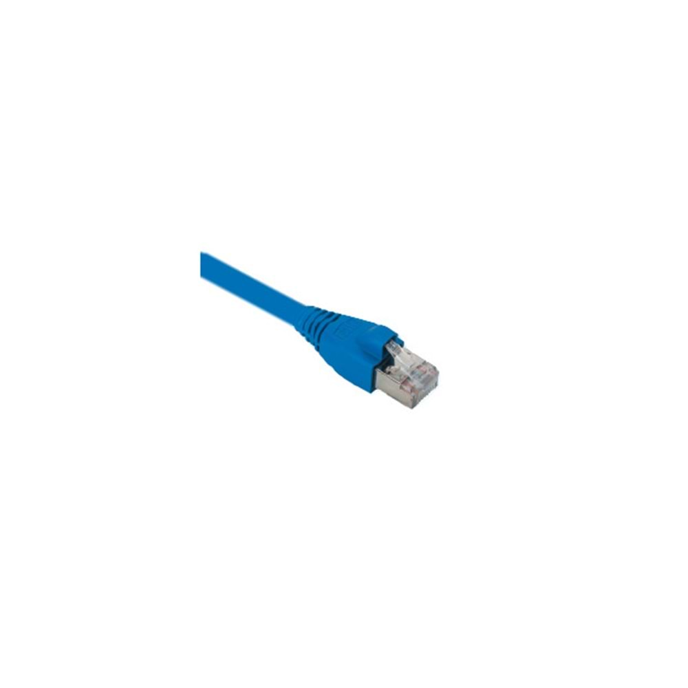 Cat6A S/FTP Patch Cord LSOH 0,5m Mavi