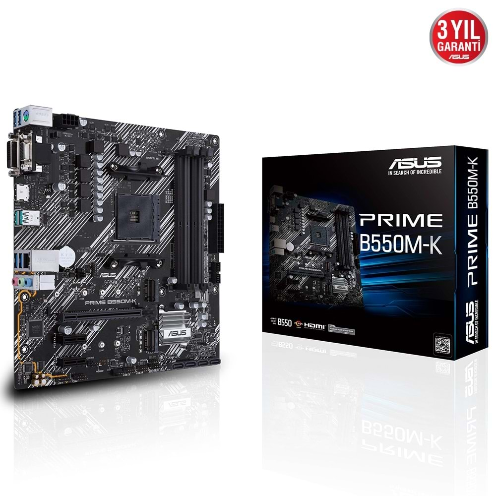 ASUS PRIME B550M-K DDR4 4600(O.C)/2133Mhz mATX AM4