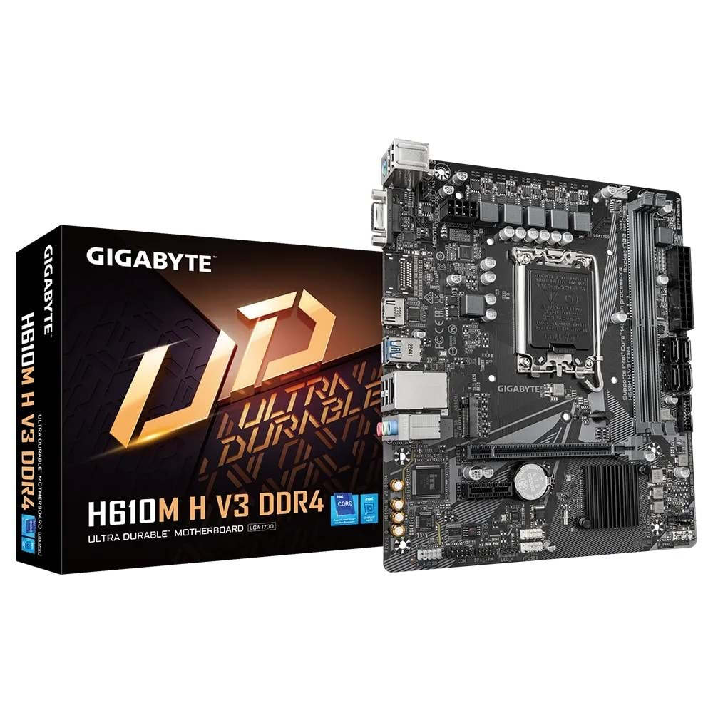 GIGABYTE H610M H V3 DDR4 3200MHZ M.2 HDMI MATX 1700P