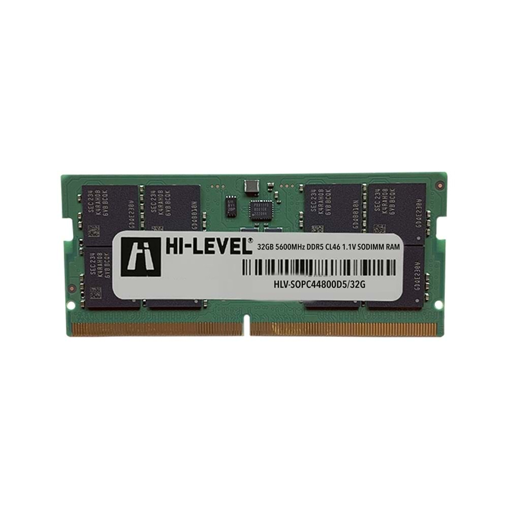 32GB DDR5 5600Mhz SODIMM 1.1V HLV-SOPC44800D5/32G