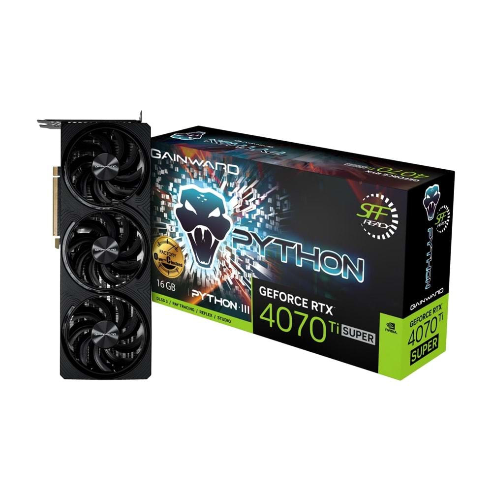 GAINWARD RTX4070Ti SUPER PYTHON III OC 16GB GDDR6X 256Bit