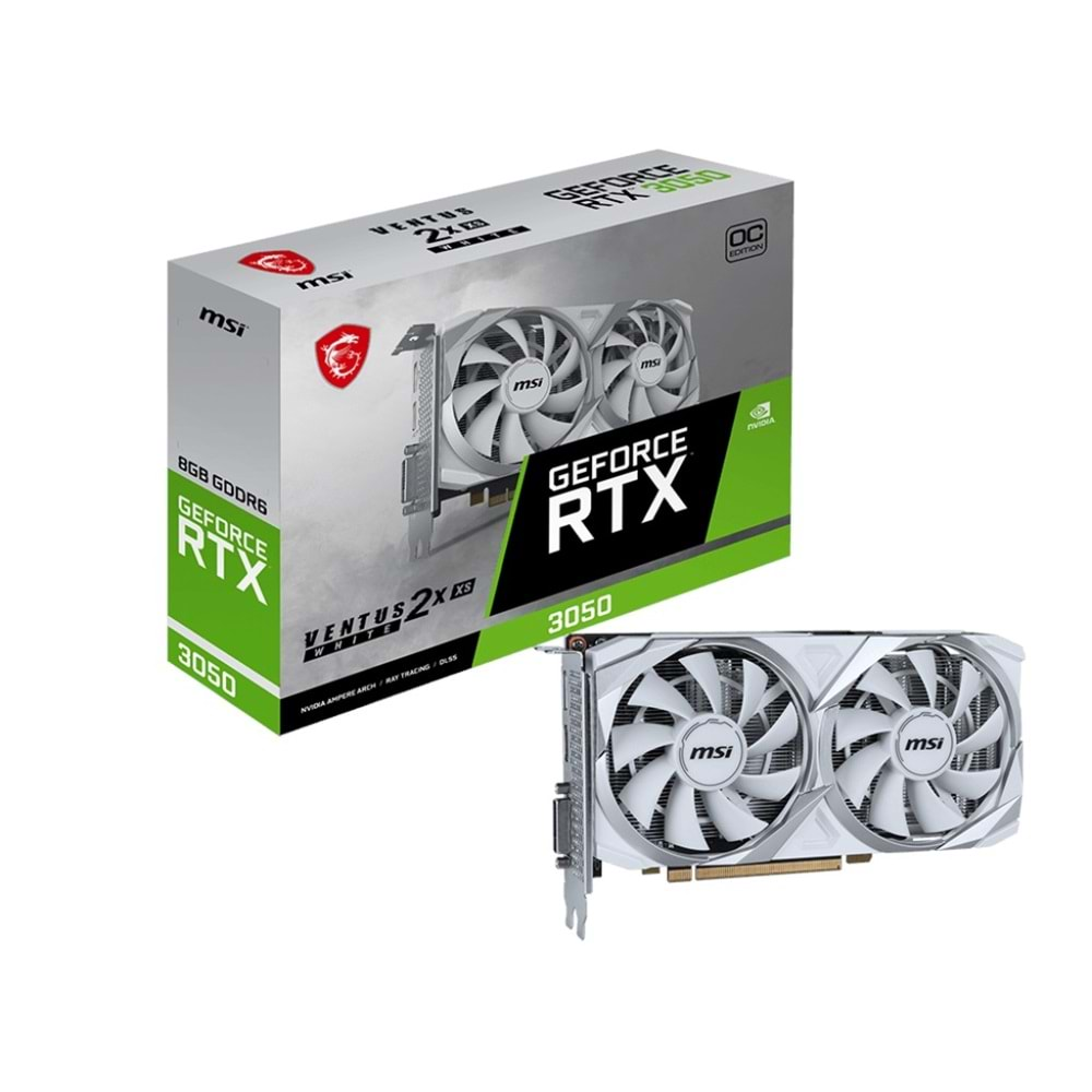 MSI GEFORCE RTX 3050 VENTUS 2X XS WHITE 8G OC GD6