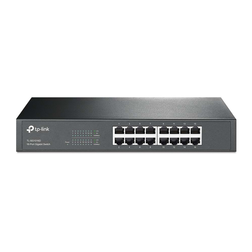 TP-LINK TL-SG1016D 16PORT 10/100/1000 YÖNETİLEMEZ SWITCH