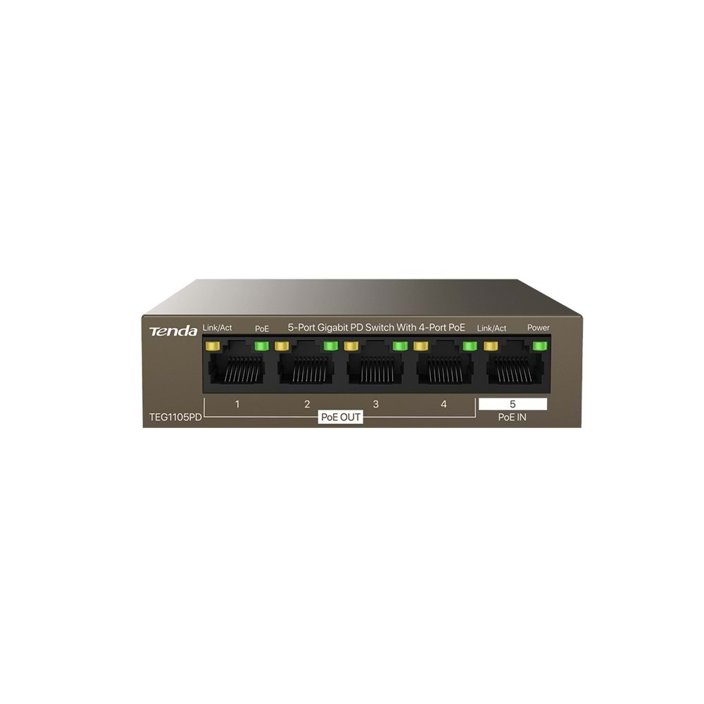 TENDA TEG1105PD 5PORT 10/100/1000 POE EXTENDER