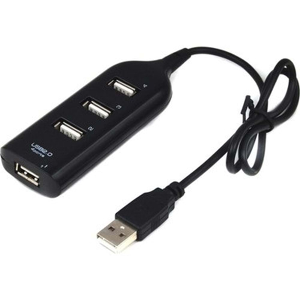 QPORT QUC-201 USB 2.0 ÇOKLAYICI 1 GİRİŞ 4 ÇIKIŞ