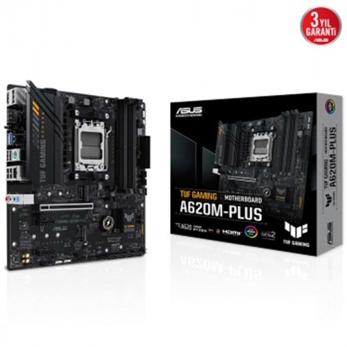 ASUS TUF GAMING A620M-PLUS AM5 DDR5 6400Mhz DP HDMI AM5