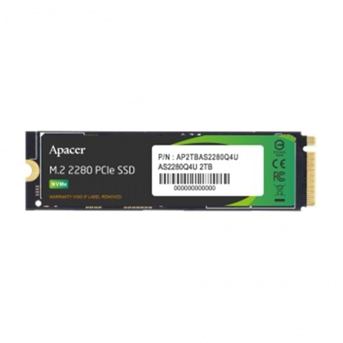 Apacer AS2280Q4U-1 512GB 7400-7000 MB/s M.2 PCIe Gen4 SSD (AP512GAS2280Q4U-1)