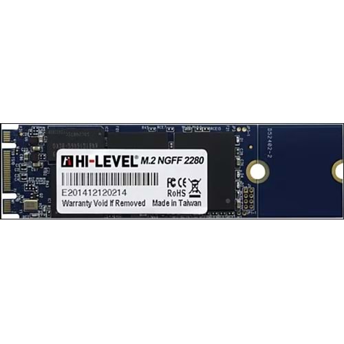 512GB HI-LEVEL M2 SATA 550-530 MB/s SSD HLV-M2SSD2280/512G