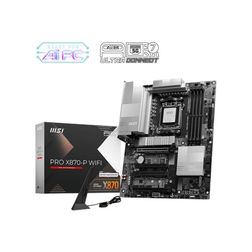 MSI PRO X870-P WIFI AMD X870 SOKET AM5 DDR5 8200