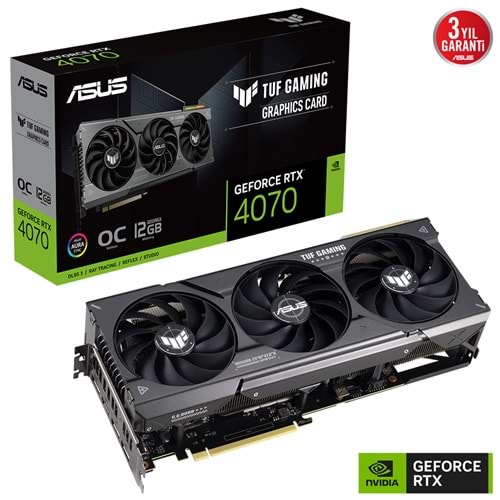 ASUS TUF-RTX4070-O12G-GAMING 12GB GDDR6X HDMI DP 192Bit