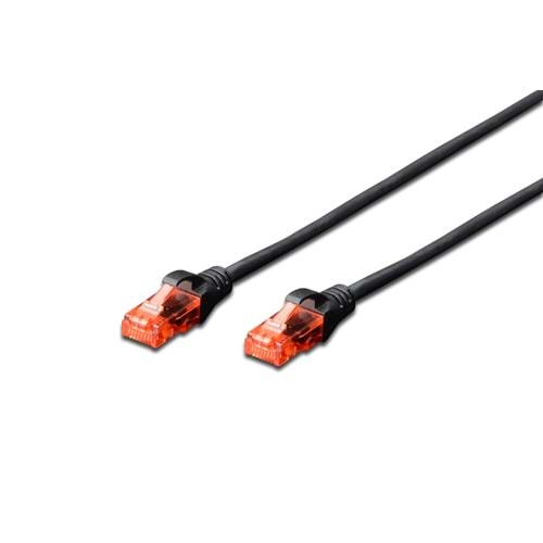 DIGITUS DK-1617-030/BL CAT6 PATCH KABLO SİYAH 3 METRE