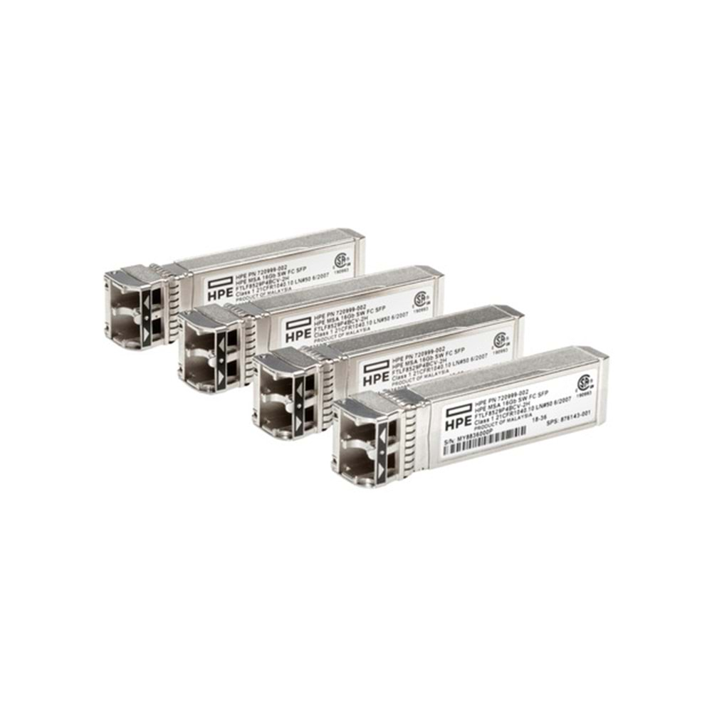 HPE MSA 8Gb SW FC SFP 4pk XCVR