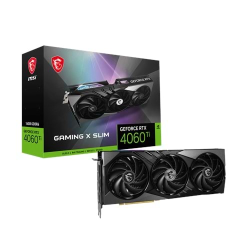 MSI GEFORCE RTX 4060 TI GAMING X SLIM 16G GDDR6 HDMI DP 128BIT