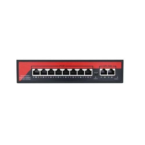 EZCOOL EZ-08PSE 8PORT 8FE+2FE MEGABIT POE SWITCH 120W